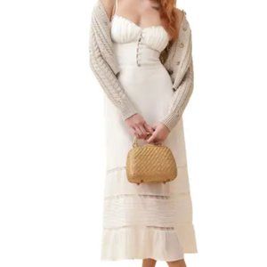 Reformation Harvest Lace Inset Sundress